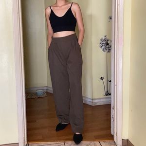 Vintage Trousers High Waisted Stretch